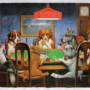 Dogs Playing Poker
