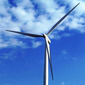 Hanging From The Wind Turbine