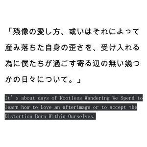 残像の愛し方