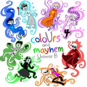 coloUrs and mayhem: Universe B cover