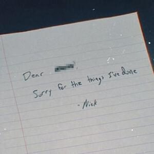 sorry for the things i've done