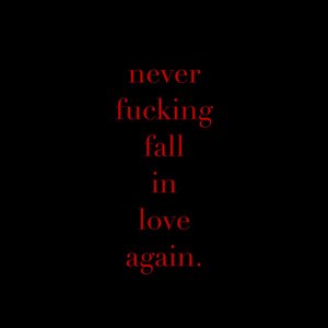 Never Fucking Fall in Love Again