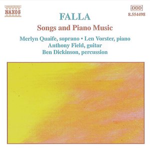 'FALLA: Songs and Piano Music' için resim