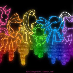 Twilight Sparkle, Fluttershy, Rarity, Applejack, Rainbow Dash, Pinkie Pie 的头像