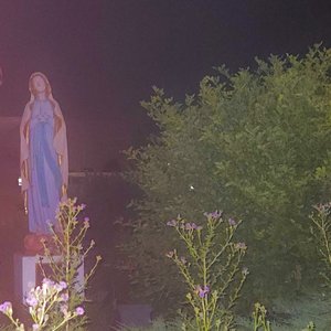 praying atop of a hill