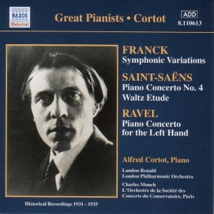 “SAINT-SAENS / RAVEL: Piano Concertos (Cortot) (1931, 1939)”的封面