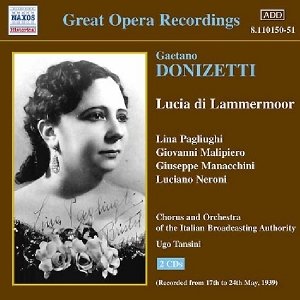 Image for 'DONIZETTI: Lucia di Lammermoor (Pagliughi, Malipiero) (1939)'