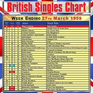 British Singles Chart - Week Ending 27 March 1959