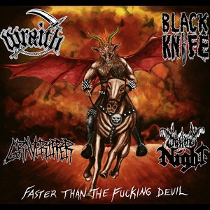 Black Knife 4 way split. (Faster Than the Fucking Devil) - Single
