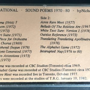 Ear Rational . Sound Poems 1970-80