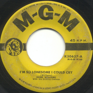 I'm So Lonesome I Could Cry cover