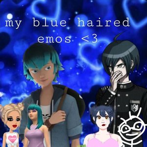 my blue haired emos