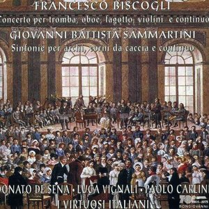 “Biscogli: Concerto for Trumpet, Oboe & Bassoon - Sammartini: Symphonies”的封面