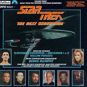 Star Trek: The Next Generation, Volume 3: Yesterday's Enterprise / Unification, Parts 1 & 2 / Hollow Pursuits