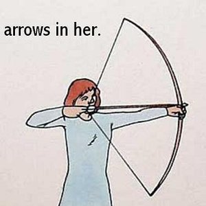 Imagen de 'arrows in her eyes are infinite'