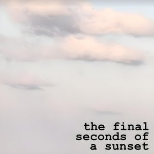 the final seconds of a sunset