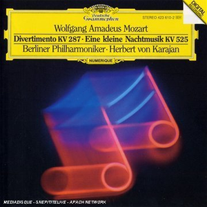 Divertimento B-Dur KV 287, Eine Kleine Nachtmusik - Serenade G-Dur KV 525 (Berliner Philhamoniker feat. conductor: Herbert von Karajan) cover