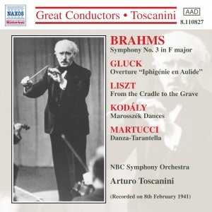 Image for 'BRAHMS:Symphony No. 3 / LISZT: From the Cradle to the Grave / KODALY: Marosszek Dances (Toscanini)'