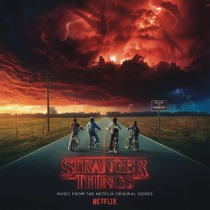 The album artwork of the Stranger Things soundtrack.