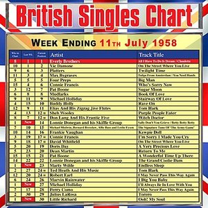 British Singles Chart - Week Ending 11 July 1958