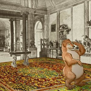 Animal Medallion Carpet