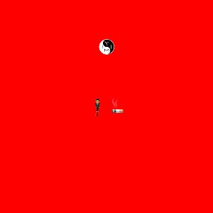 man in suit levitating with cigarette emoji