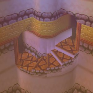 upstairs