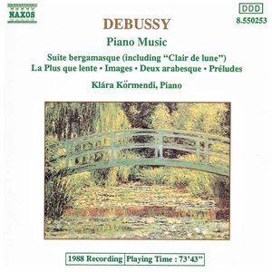 'DEBUSSY: Suite bergamasque / Images / Preludes / Arabesques' için resim