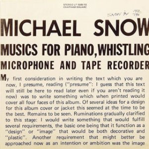 Musics For Piano, Whistling, Microphone And Tape Recorder