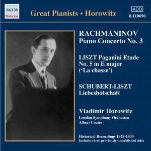 “RACHMANINOV: Piano Concerto No. 3 / LISZT: Paganini Etudes  (Horowitz) (1930)”的封面