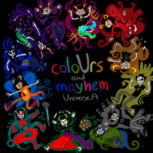 coloUrs and mayhem: Universe A cover