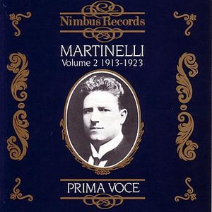 Image for 'Prima Voce: Martinelli Volume 2, 1913-1923'