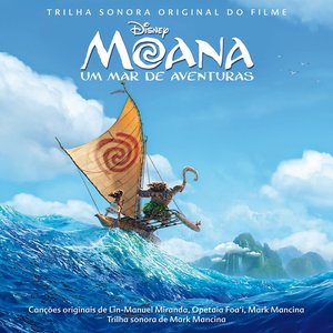 “Moana: um mar de aventuras (Trilha sonora original em português)”的封面