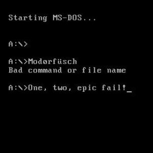 One, two, epic fail!