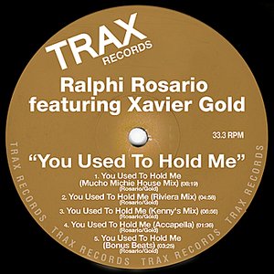 You Used To Hold Me