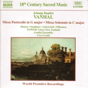 Imagen de 'VANHAL: Missa Pastoralis / Missa Solemnis'