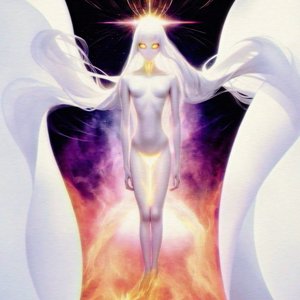 Adorned in Pure White, Beneath the Veil of Countenance, True Light Illuminates the Soul, Divine Love Nurtures the Spirit