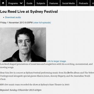 2007-01-18: Sydney Festival: State Theatre, AUS