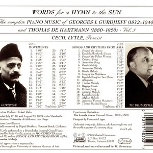 Zdjęcia dla 'Gurdjieff, vol. 3 - Words for a Hymn to the Sun, CD1'