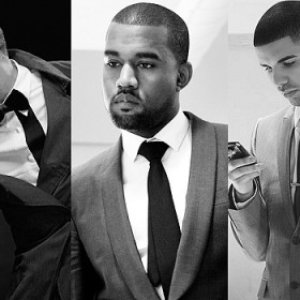 Chris Brown. Drake. Kanye West and Andre 3000 的头像