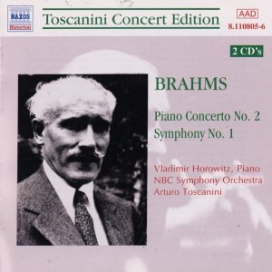 Imagen de 'BRAHMS: Piano Concerto No. 2 / Symphony No. 1 (Toscanini, Horowitz) (1940)'
