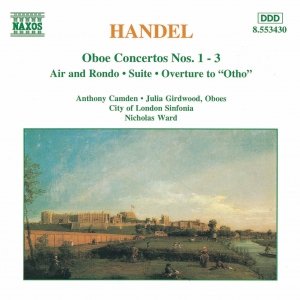 'HANDEL: Oboe Concertos Nos. 1- 3 / Suite in G Minor' için resim