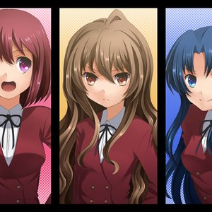 Avatar di Aisaka Taiga, Kushieda Minori, Kawashima Ami (Kugimiya Rie, Horie Yui, Kitamura Eri)