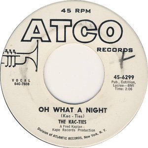 Oh What A Night / Let Me In Your Life