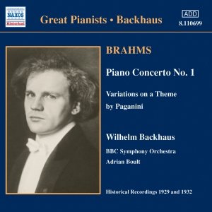 Image for 'BRAHMS: Piano Concerto No. 1 (Backhaus) (1932)'