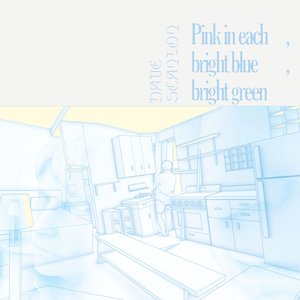 Pink in each, bright blue, bright green