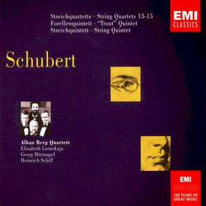 'Streichquartette 13-15; Forellenquintett; Streichquintett' için resim