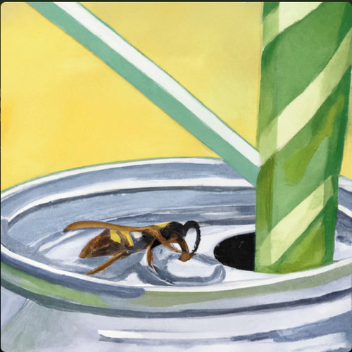 bee in my soda