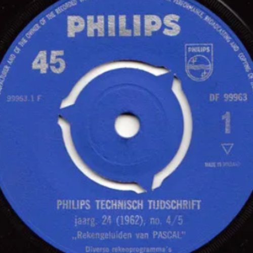 Philips Technisch Tijdschrift Jaarg. 24 (1962) No. 4/5 "Rekengeluiden Van  Pascal" — PASCal (Philips Automatic Sequence Calculator) | Last.fm