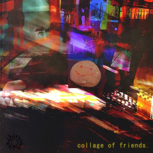 collage of friends.